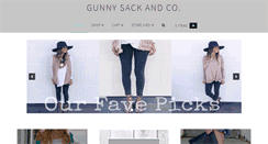 Desktop Screenshot of gunnysackandco.com